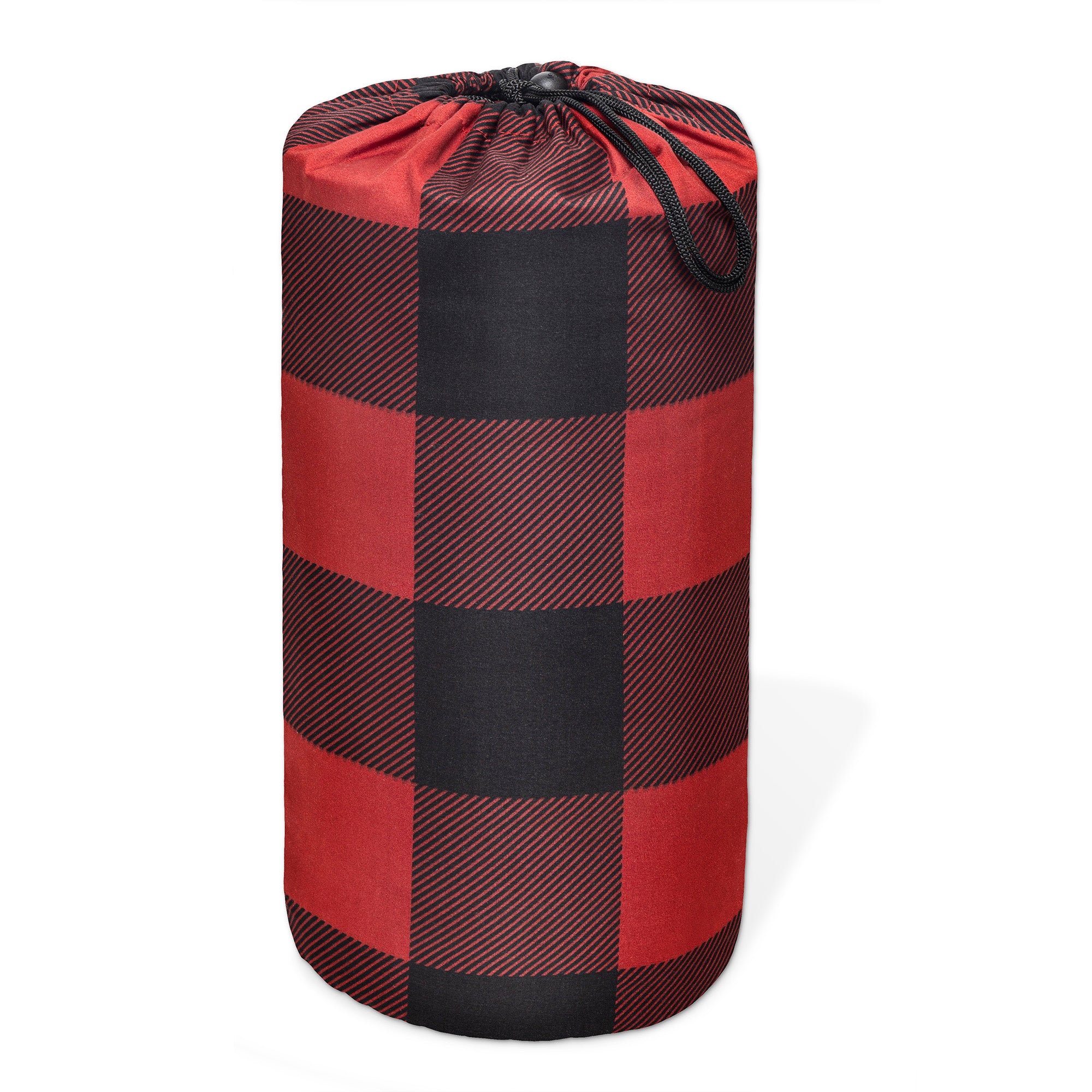Weighted Blanket 48x72 Red & Black Buffalo Plaid | Microfiber Comfort Throw for Anxiety & Deep Sleep